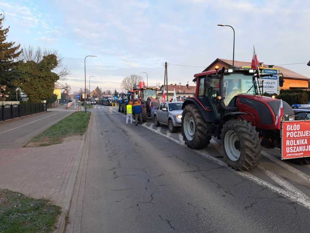Wielki protest rolników wokół Wrocławia. Protestujący byli u prezydenta Jacka Sutryka   