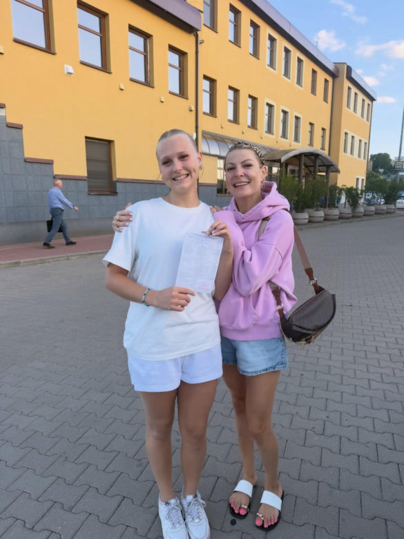 Magda Narożna z córką