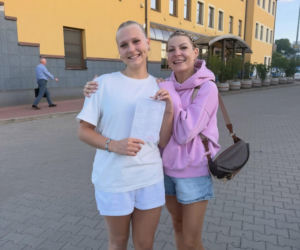 Magda Narożna z córką