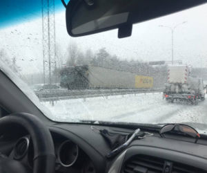 Koszmar na podlaskich drogach 4.02.2021. Zdjęcia internautów z grupy Kolizyjne Podlasie