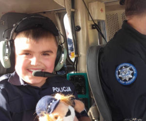Policjanci spełnili marzenie 11-letniego Kacpra