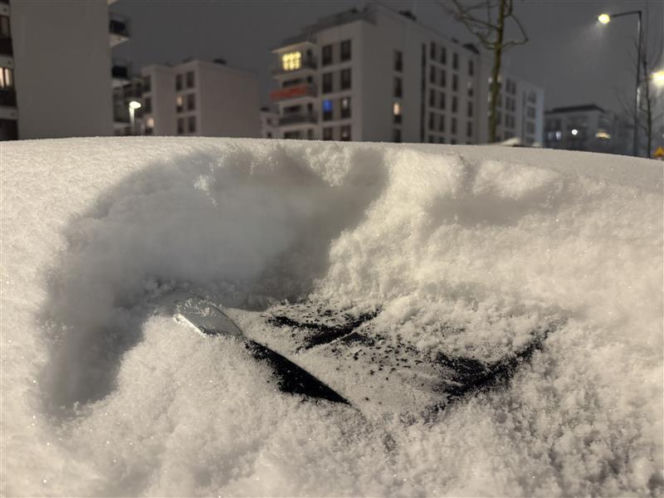 Opady śniegu w Warszawie