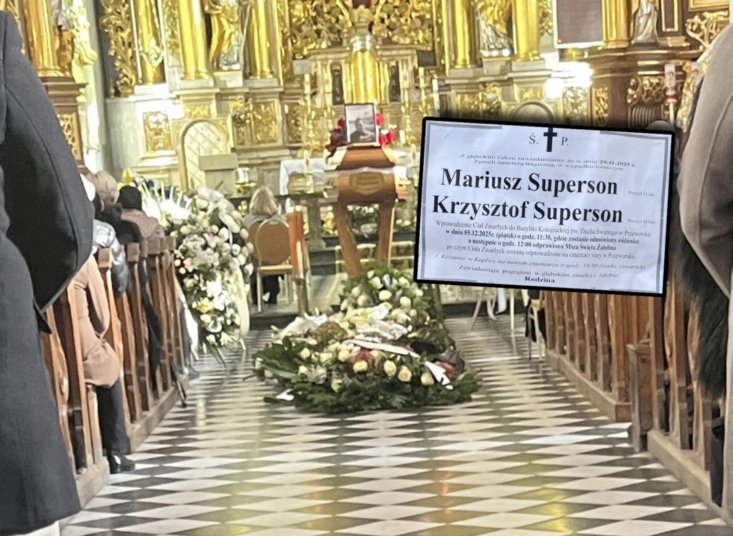Pogrzeb braci, którzy zginęli w katastrofie śmigłowca pod Rzeszowem