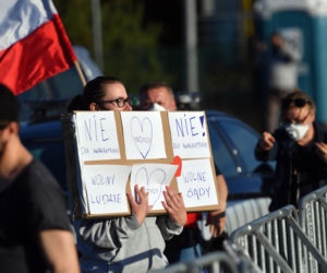 Protest medyków na granicy polsko-niemieckiej w Lubieszynie