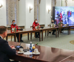 Andrzej Duda na spotkaniu z harcerzami