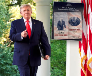 Donald Trump na amerykańskim paszporcie. „Witamy, ale bądź grzeczny”