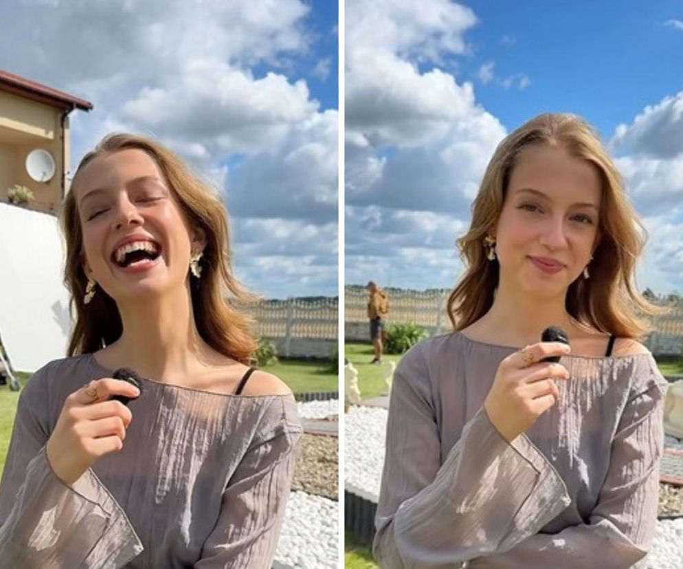 Aktorka Karolina Ludwiniak na planie serialu Ranczo. O nowej odtwórczyni roli Dorotki przeczytasz na VOX FM.