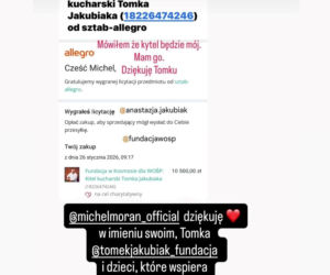 Wiadomo, kto wylicytował kitel Tomasza Jakubiaka. Wzruszający gest