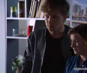 M jak miłość, odcinek 1459. Katia (Joanna Jarmołowicz), Łukasz (Jakub Józefowicz)