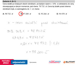  Matura 2022 matematyka. Odpowiedzi, pytania, arkusz CKE, zadania, rozwiązania [poziom podstawowy matematyka matura 5.05.2022]