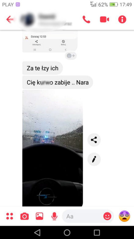 Nękana kobieta