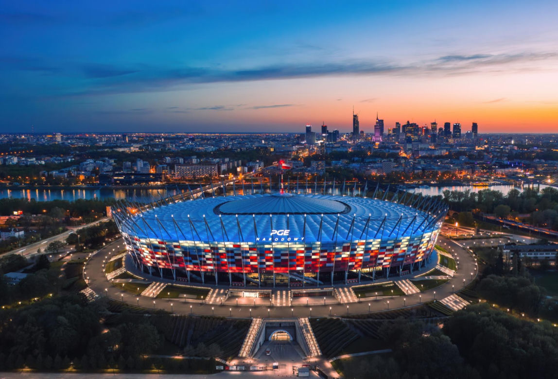 Największy stadion w Polsce: PGE Narodowy w Warszawie
