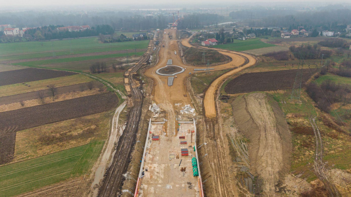 Budowa obwodnicy Oświęcimia ZDJĘCIA MARZEC 2024
