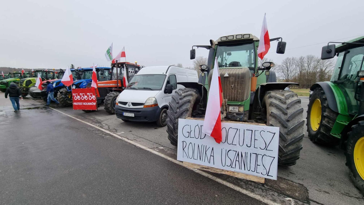 Protest rolników w Koszalinie