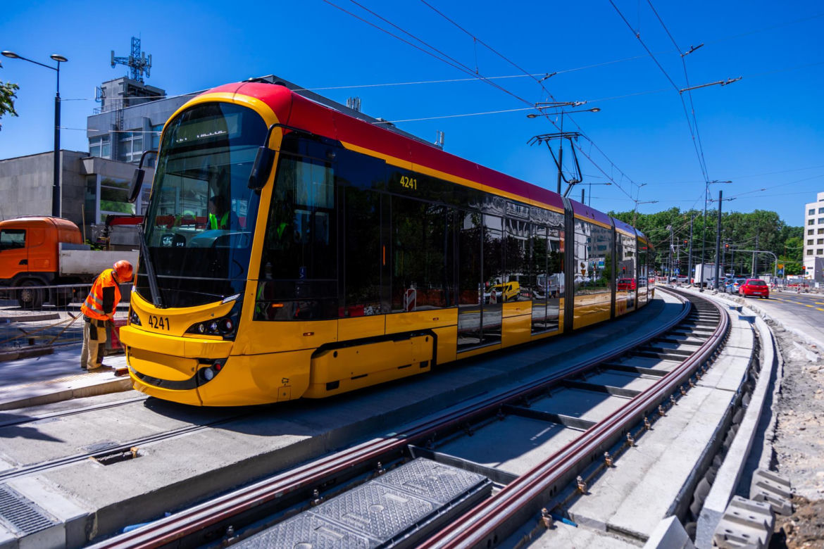 Tramwaj na Gagarina w Warszawie
