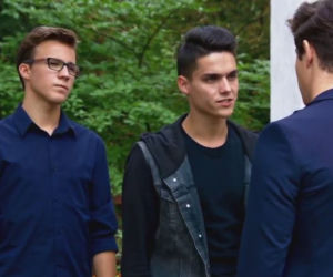 Barwy szczęścia, odcinek 1997. Justin (Jasper Sołtysiewicz), Eryk (Patryk Cebulski), Kajtek (Jakub Dmochowski)