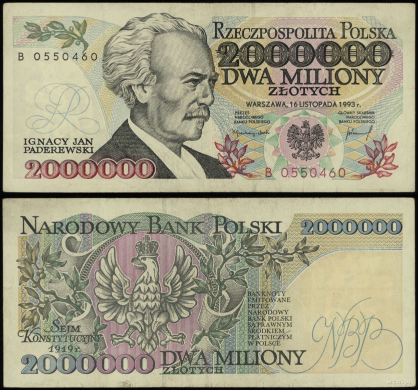 2 miliony złotych 