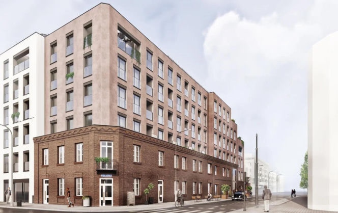 Projekt przebudowy zabytkowej piekarni przy ul. Grochowskiej 224 w Warszawie