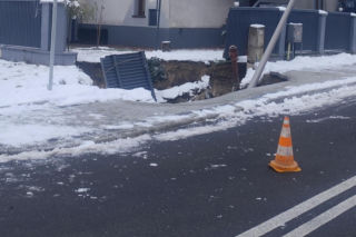 Zapadlisko w Olkuszu