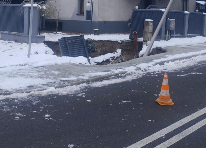 Zapadlisko w Olkuszu