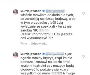 Basia Kurdej-Szatan  jak będzie trzeba odda aktorom wszystko co ma 