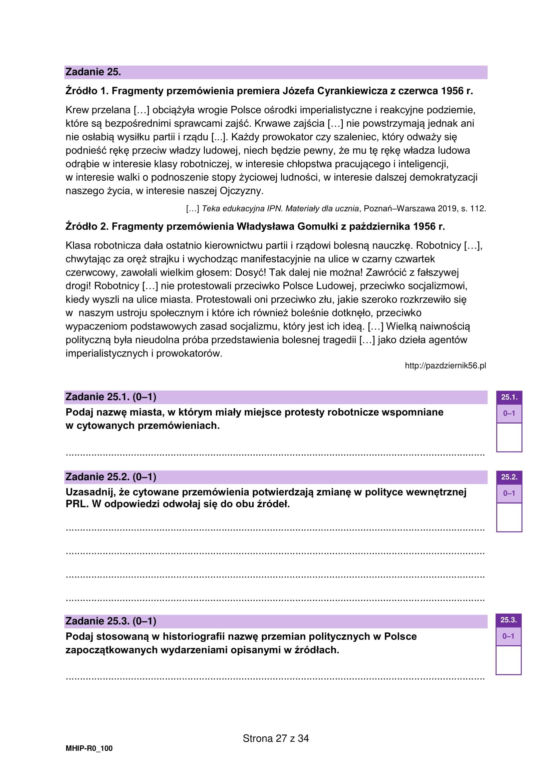 Próbna matura 2026 z historii: Arkusze CKE, pytania i odpowiedzi [14.01.2026]