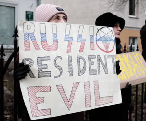 Manifestacja pod konsulatem Rosji w Gdańsku