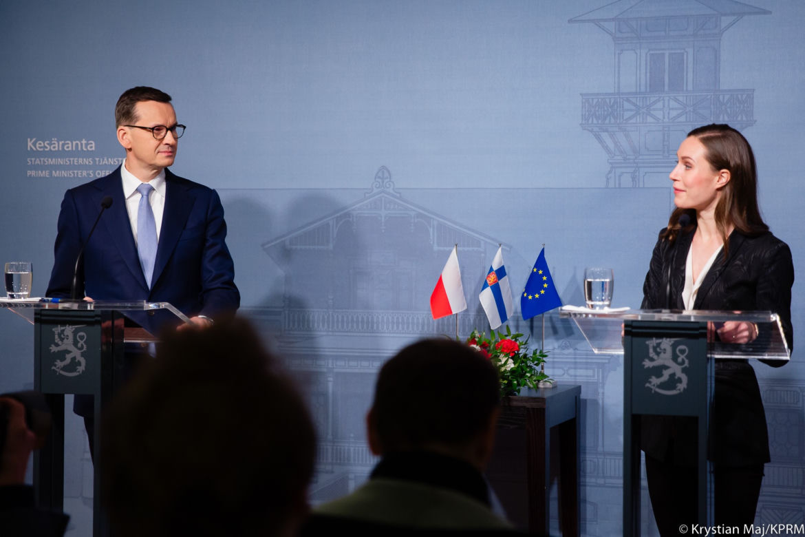 Spotkanie premiera Mateusza Morawieckiego z Sanną Marin