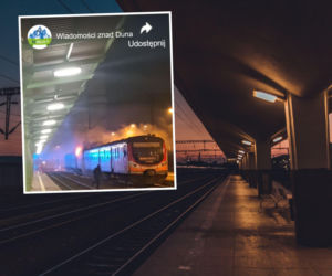 Pożar pociągu w Nowym Sączu. W akcji ponad 20 strażaków