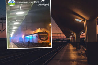 Pożar pociągu w Nowym Sączu. W akcji ponad 20 strażaków