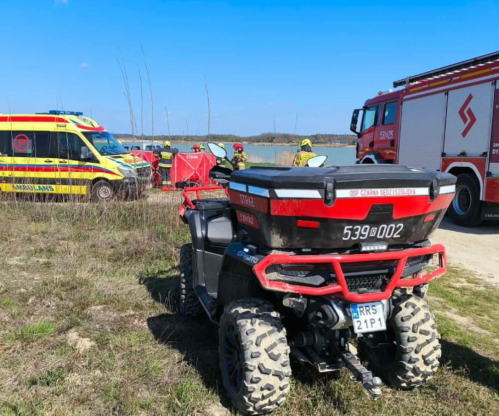 Tragedia podczas wędkowania. Nie żyje mężczyzna, który wpadł do wody