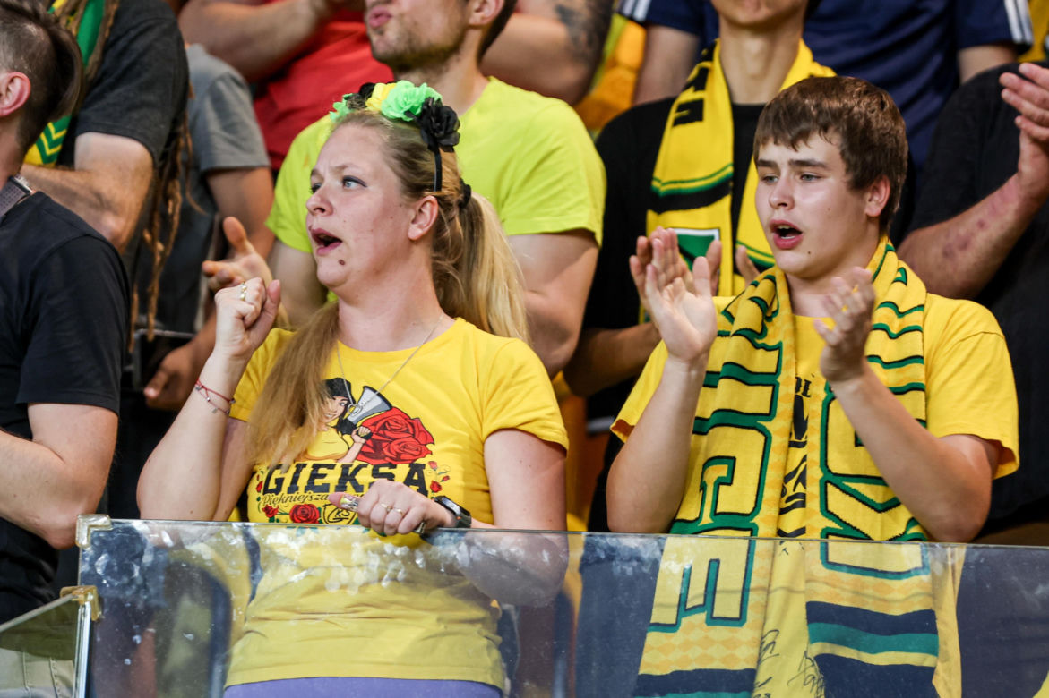 Zdjęcia kibiców z meczu GKS Katowice - MSK Żilina