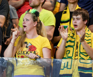 Zdjęcia kibiców z meczu GKS Katowice - MSK Żilina