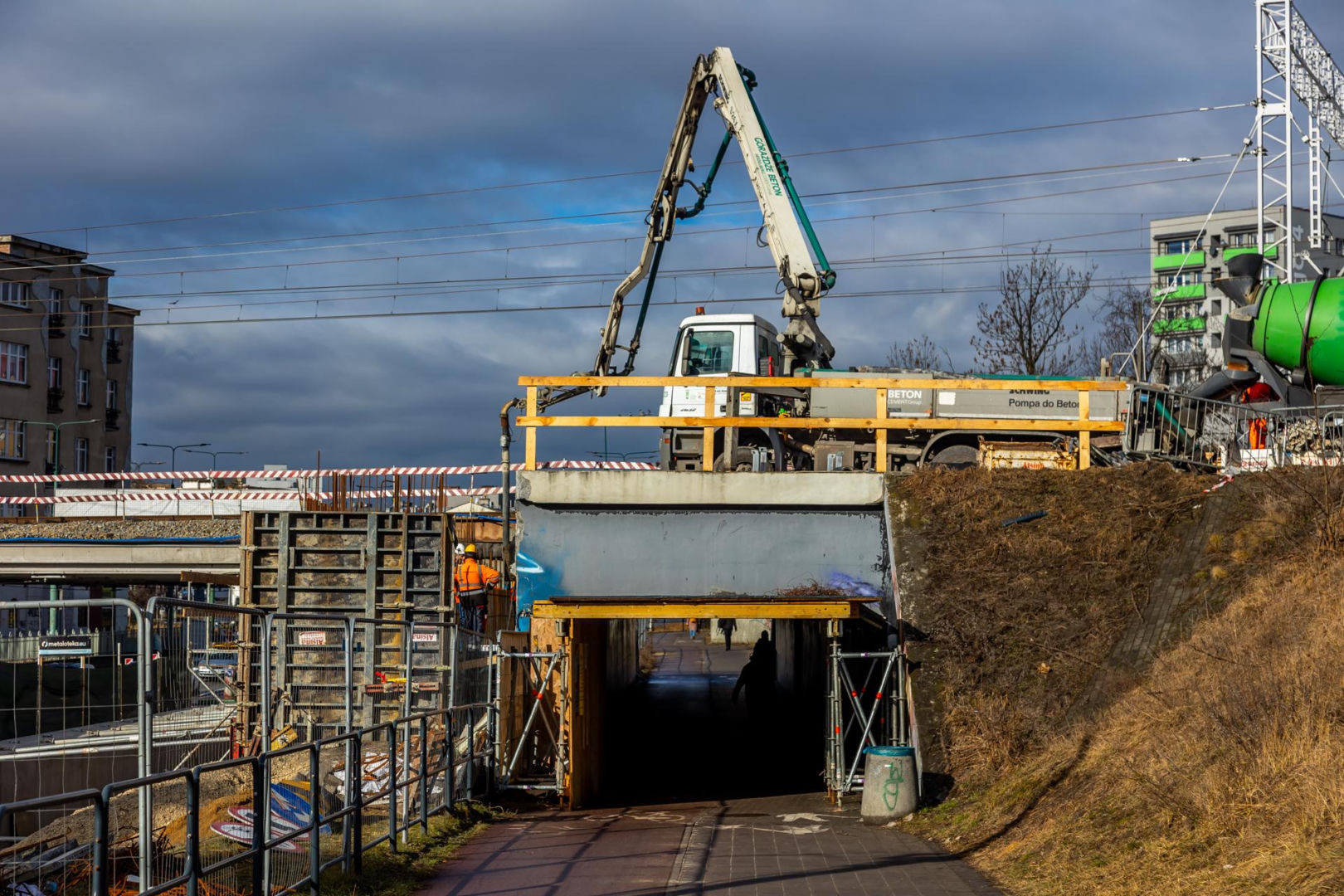 Przebudowa linii kolejowej E65 w Sosnowcu, remonty wiaduktów, dworca, peronów