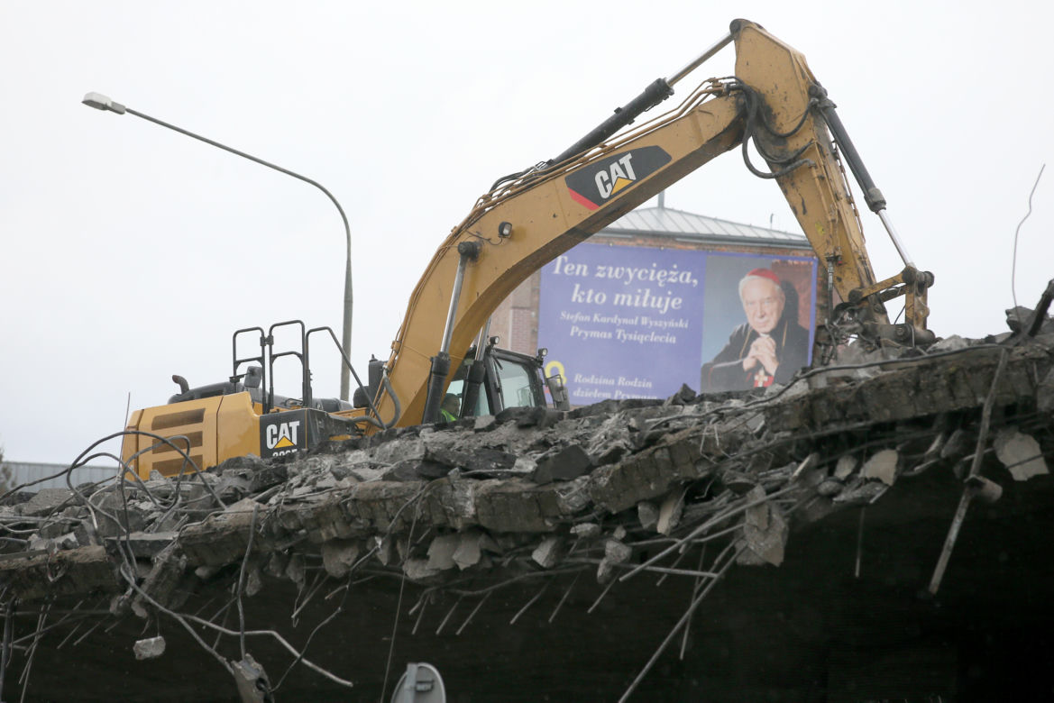 Rozbiórka wiaduktu 