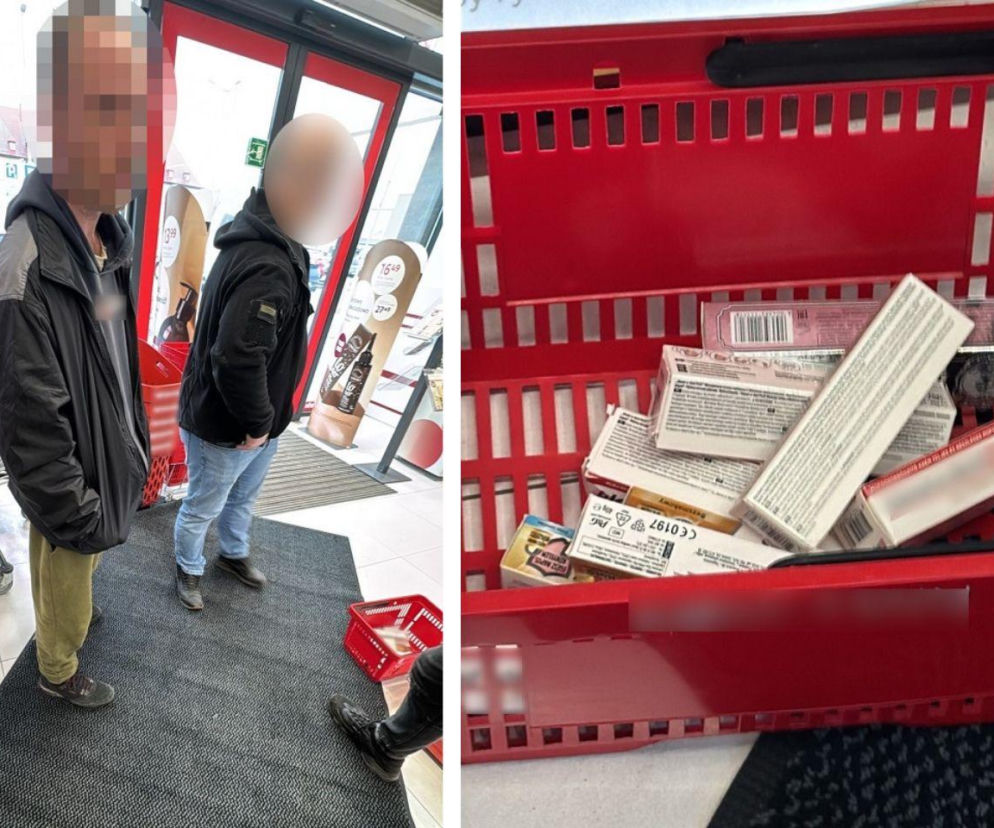 Ukradł kilkanaście opakowań kleju do protez, ale daleko z nimi nie uciekł! W pościg ruszyła ekspedientka