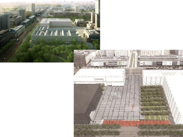 Niezrealizowane projekty zabudowy placu Defilad w Warszawie