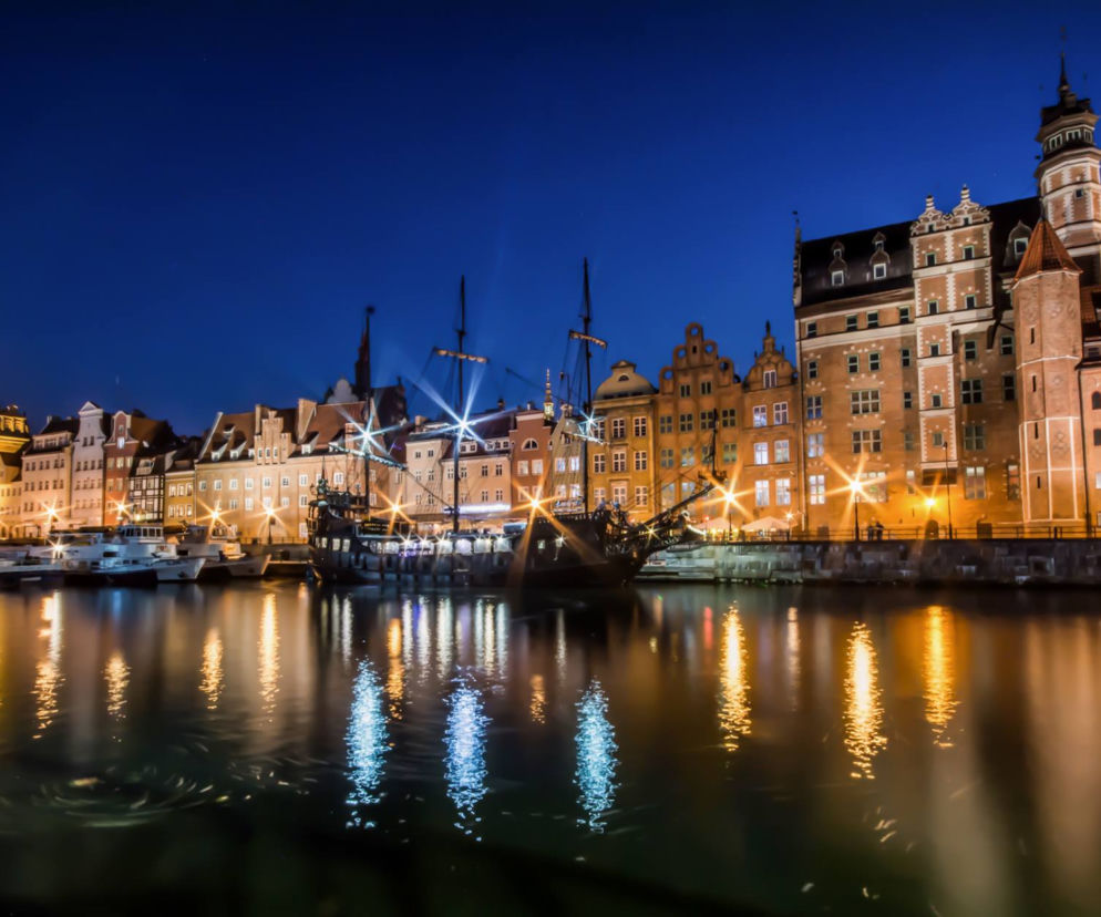 Gdańsk nocą