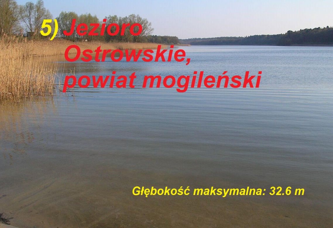 Ranking najgłębszych jezior kujawsko-pomorskiego