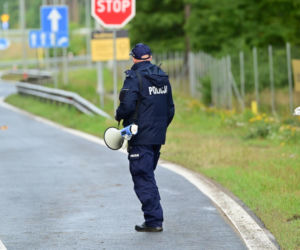 Niewybuch w rejonie węzła Kijewo