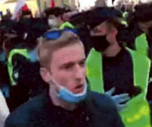On zdemolował radiowóz na piątkowym proteście