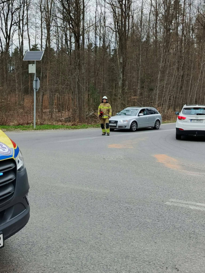 Wypadek na drodze Starachowice - Lubienia