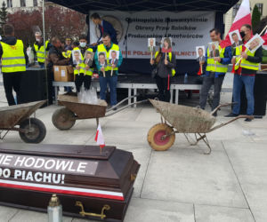 Protest rolników w Bydgoszczy 
