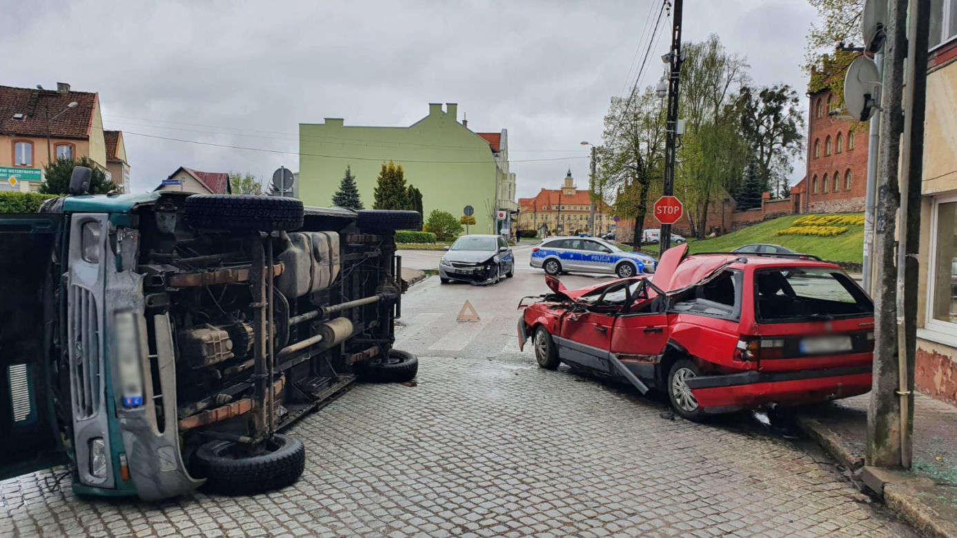 Groźny wypadek w Olsztynku