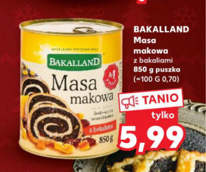Masa makowa z bakaliami - 5,99 zł/850 g