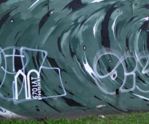 Wandale zniszczyli mural na ul. Toruńskiej w Bydgoszczy