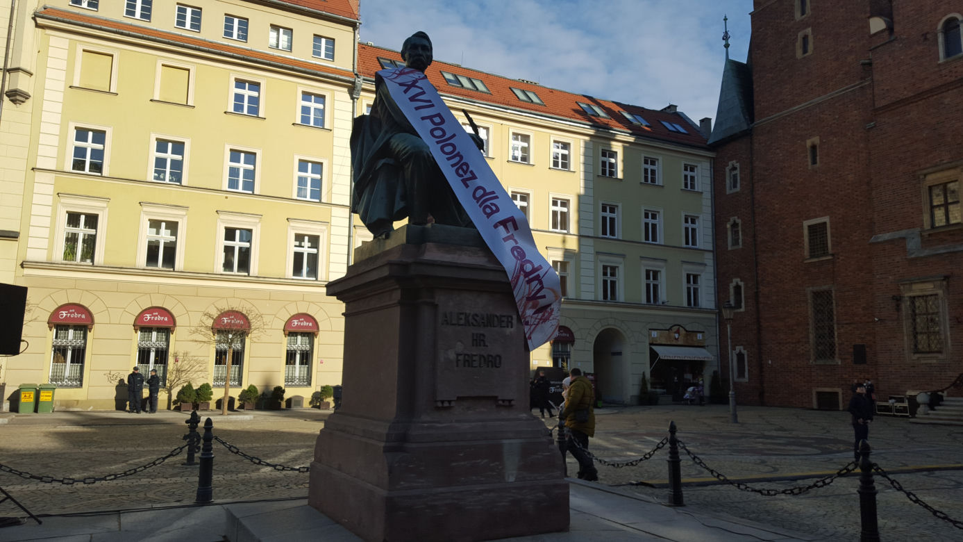 Polonez dla Fredry z prowadzącymi popołudniowy program w Radiu ESKA
