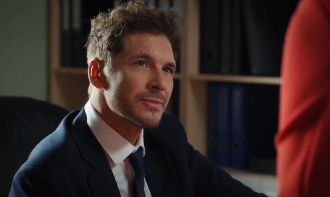 M jak miłość odc. 1929. Elżbieta Domańska (Katarzyna Dąbrowska), Marcin (Mikołaj Roznerski)