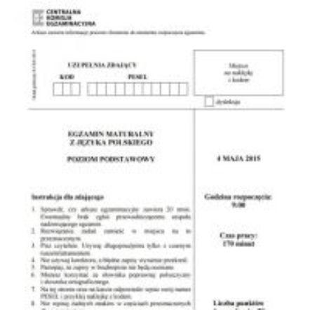 Matura 2016: matematyka - ARKUSZE, ZADANIA i ODPOWIEDZI do egzaminu 5.05.2016 – informacje, premiery teledysków – ESKA.pl