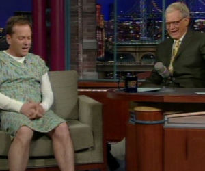 Kiefer Sutherland i David Letterman